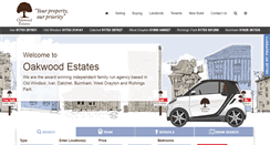 Desktop Screenshot of oakwood-estates.co.uk